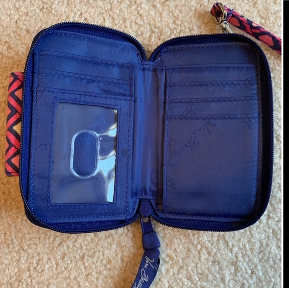 💐🆕Vera Bradley Diamond Katalina print wristlet,took tags off, DIDN'T USE! - Picture 6 of 7